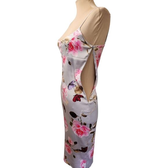 VICTORIA'S SECRET Satin Floral Print Slip Dress - Size S - Picture 8 of 14